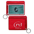 Waterproof Zip Lock Translucent Wallet w/ Key Ring